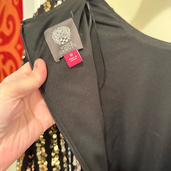 Vince Camuto Sparkle Stripe dress. Size 12. - Picture 3 of 3